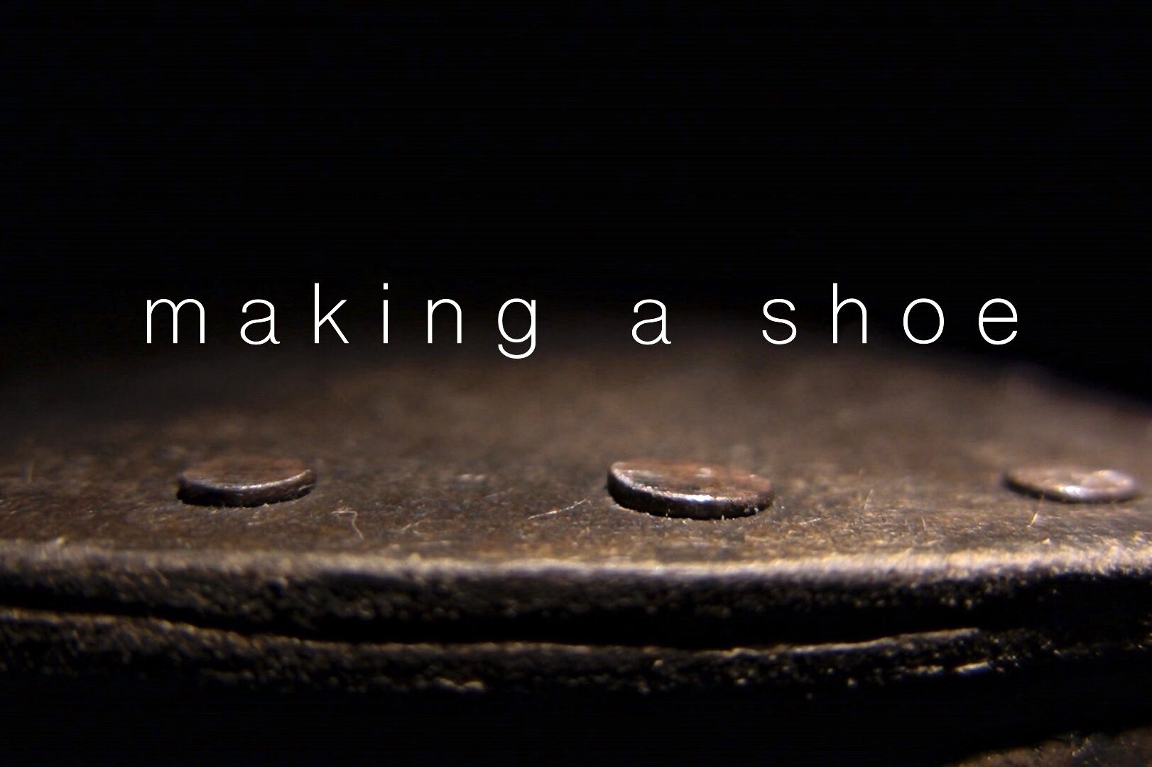 making a shoe